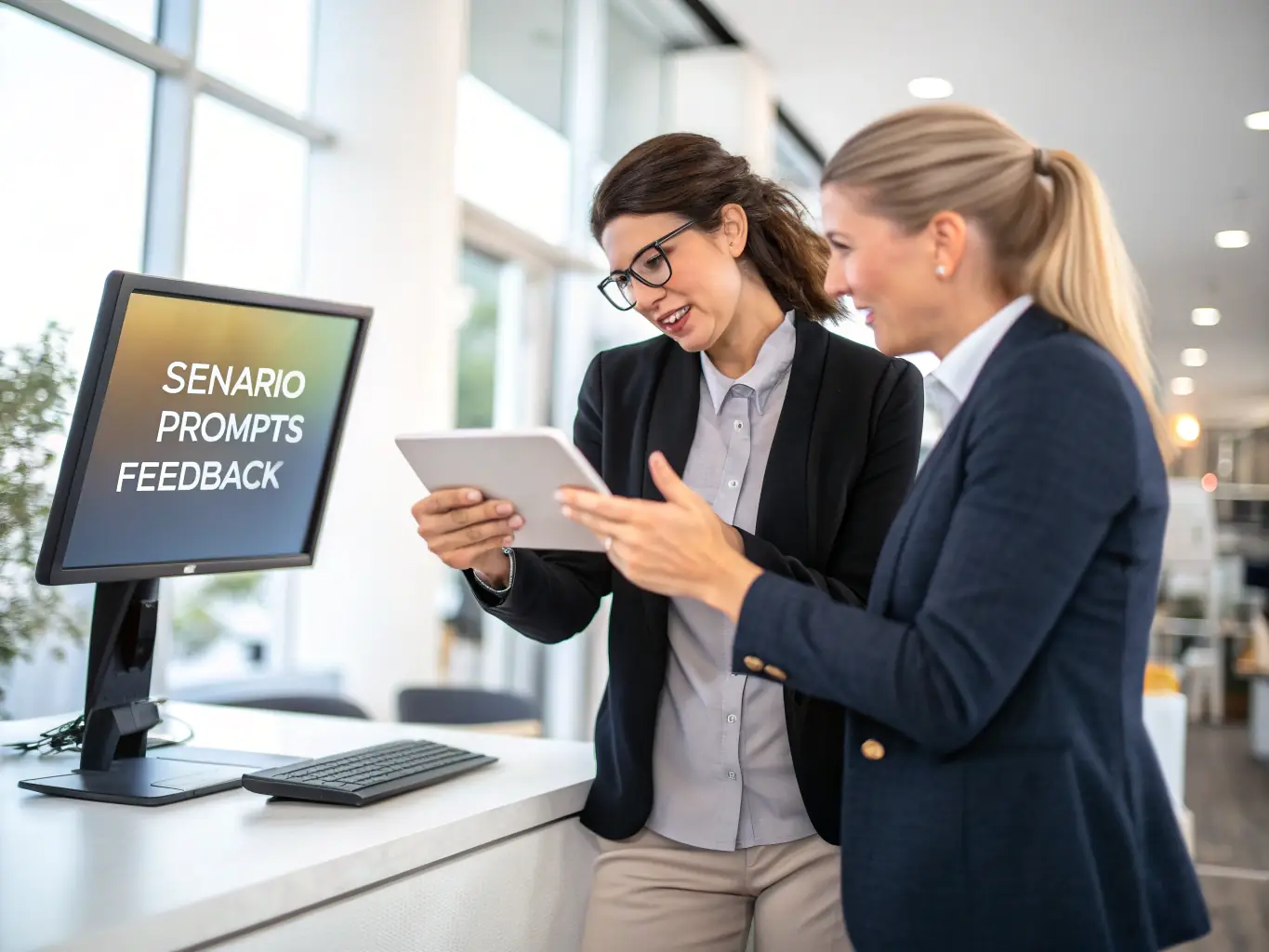 A sales team engaged in a role-playing exercise during a sales training session, simulating real-world scenarios to practice their negotiation and customer engagement skills, with a focus on effective communication.